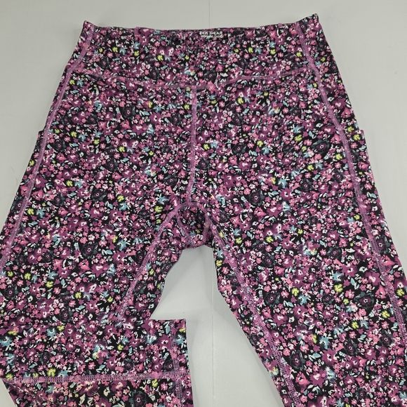 Tek Gear Workout Gear Women's Floral Pink Leggings Crop Size XL AE-2282 - Picture 4 of 14